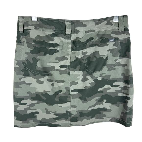 Eddie Bauer Green Camo Adventurer 2.0 Skort Mini Skirt Pockets Women's Size 6 - Picture 4 of 10